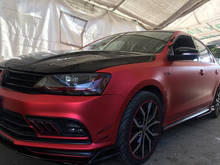 1.52x5/10/20 meters Matte Blood Red Metallic Vinyl Wrap Roll with Air Release Car Sticker Wrapping 2024 - buy cheap