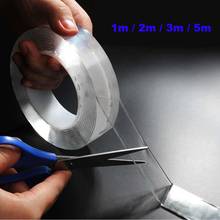 Cinta adhesiva reutilizable de doble cara, 1/2/3/5m, Nano cinta sin huellas, adhesivo extraíble, lavable, bucle de discos, dispositivo de pegamento de corbata 2024 - compra barato