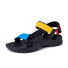 Men Sandals 2020 Fashion Summer Gladiators Casual Roman Shoes  Sandals for Men Black Flat Light Sandalias Hombre Plus Size 39-46 2024 - buy cheap