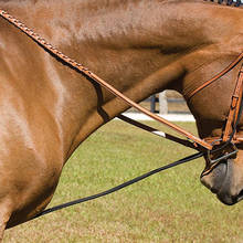 Ensanchador de cuello de caballo negro, herramienta de aseo para entrenamiento de caballos, suministros ecuestres ajustables, 3 metros 2024 - compra barato