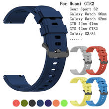 Correa de silicona para Samsung Galaxy Watch, pulsera de 20mm, 22mm, 42m, 46mm, 3, 41mm, 45mm, Active 2 Gear S2, S3, Huawei Watch gt 2 2024 - compra barato