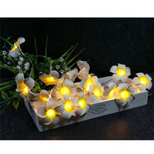 Luzes da corda led frangipani lâmpada para decoração de casa luz de fadas guirlanda natal ao ar livre festa de casamento decoração da lâmpada 2024 - compre barato