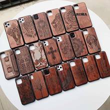 Natural Real Wood Wooden + TPU Case For iPhone 11 Pro Max iPhone XS Max XR X SE 2020 Case Cover Phone Protective Shell Skin Bag 2024 - buy cheap