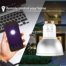 Smart Bulb WiFi GU10 RGBW 5W LED Dimmable App Operate Alexa Google Assistant Control Wake up Smart Lamp Bulb Dropshipping 2024 - buy cheap