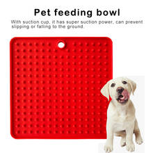 Pet Feeding Food Bowl Silicone Lick Pad Dog Slow Feeder Treat Dispensing Suction Mat for Dogs Cats Slow Food Bowls 2024 - buy cheap