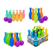 Набор пластиковых шариков для боулинга для детей старше 3 лет игрушка для мальчиков и девочек 2024 - купить недорого