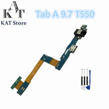 Kat para samsung galaxy tab um 9.7 "t555 SM-T555 t550 p550 p555 carregador porto conector flex melhor serviço pós-venda 2024 - compre barato