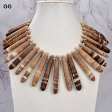 GuaiGuai Jewelry 20" Genuine Branch Sea Bamboo Huge Necklace Ocean Sea Jewelry 2024 - buy cheap