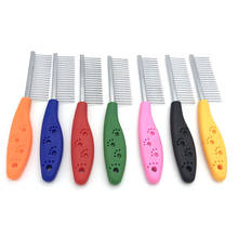 Stainless Steel Pet Dog Comb for Dogs Cats Hair Removal Single Row Straight Comb Puppy Hair Grooming Tool Pet Products 2024 - buy cheap