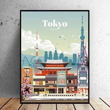 Visiting Tokyo Canvas Travel Wall Art Picture Canvas Poster and Prints Minimalist Painting Decor No Frame 2024 - buy cheap