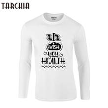 TARCHIA-Camiseta de manga larga para hombre, 100% algodón, talla grande, envío gratis 2024 - compra barato