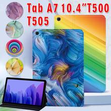 Tablet Case for Samsung Galaxy Tab A7 10.4 2020 SM-T500 SM-T505 Watercolor Series Print Pattern Cover Case + Free Stylus 2024 - buy cheap