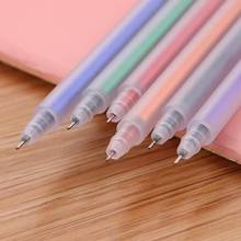 Juego de bolígrafos de Gel de colores esmerilados para niños, bolígrafos bonitos de Gel para dibujo, suministros escolares Kawaii, 6 unids/set 2024 - compra barato