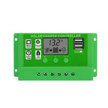 10A/20A/30A Auto Solar Charge Controller PWM Dual USB Output Solar Cell Panel Charger Regulator 12V 24V Power LCD Display 2024 - buy cheap