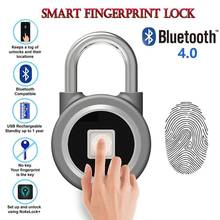 New Bluetooth Fingerprint Unlock Door Padlock Portable Smart Home Waterproof Keyless Lock USB APP Control Android IOS Phone 2024 - buy cheap