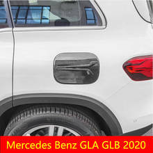Tapa cromada de ABS para tanque de combustible, pegatinas de decoración con lentejuelas para Mercedes Benz GLA GLB 2020, accesorios para coche 2024 - compra barato