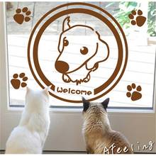 Наклейка на окно магазина домашних животных, собак, кошек, собак 2024 - купить недорого
