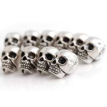 10pcs Punk Skull Spacer Beads for Jewelry Making Necklace Bracelet DIY Craft 2024 - buy cheap