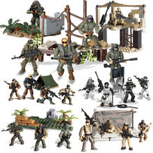 Military Series PUBG Battlegrounds SWAT Soliders Action Figures Army WW2 Weapons Guns Sets Model Building Blocks Kit Bricks Toys 2024 - buy cheap
