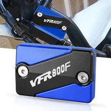 For HONDA VFR800F VFR 800 F 2014 Motorcycle brake Fluid Cylinder Master Reservoir Cover Cap CNC Aluminum Accessories vfr800 2024 - buy cheap