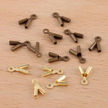 300 PCS Brass Antique Bronze Pendant Connectors Clasps Pinch Clip Bail Pendant Connectors For Jewelry Making 2024 - buy cheap