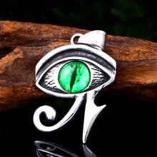 Beier 316L Stainless Steel Vintage Alien Green Stone Movie Men's Pendant Necklace Fashion High Quality Jewellery LLLHP129P 2024 - buy cheap