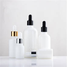 10pcs/lot 10ml 15ml 30ml 50ml 100ml Refillable Natural White Dropper Bottles 1oz Empty Glass Piepette Dropper Container 2024 - buy cheap