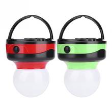 Luz de acampamento ao ar livre lâmpada portátil plástico mini redonda led lanterna tenda luz acessórios esportes ao ar livre 2024 - compre barato