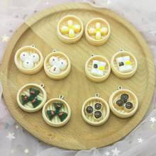 10pcs Simulated Chinese Snacks Charms Pendants Resin Food Charms 25*19mm DIY Earring Jewelry Making Craft Keychain Decor FX581 2024 - buy cheap