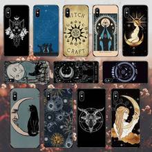 Witches moon Tarot-funda de teléfono con tótem misterioso para iPhone, 11, 12 pro, MINI, XS MAX, 8, 7, 6, 6S Plus, X, 5S, SE, 2020, XR 2024 - compra barato