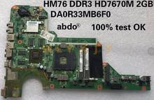 for HP 680570-501 680569-501 G4-2000 G6-2000 G7-2000 R33 DA0R33MB6F1 notebook PC motherboard HD7670M 2GB  100% Test OK 2024 - buy cheap