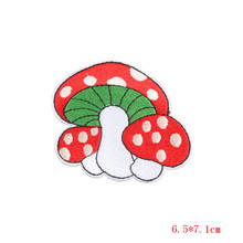 Mushroom Iron on Patch for Clothing Sew Motif Applique for Backpack Jacket Embroidery Patches Jeans Badges Clothes Stickers DIY 2024 - buy cheap