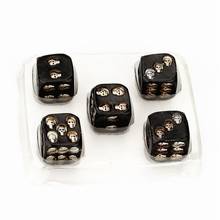 5pcs/set 18mm Skull Bones Dice 6 Sided Resin Skeleton Dice Pub Party Board Game Dropshipping 2024 - buy cheap