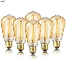 Iwhd-lâmpada sobressalente a19, st58, 40w, ampul edison, e27, 220v, decoração industrial, loft, lâmpada retrô, vintage, ampola, gloeilamp 2024 - compre barato