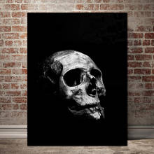 Black and White Posters and Prints Modern Abstract Skull Wall Art Canvas Paintings Nordic Home Bedroom Art Decorative Pictures 2024 - buy cheap