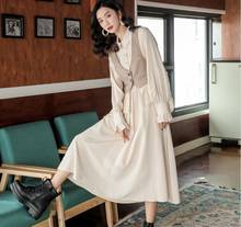 Vestidos de escritório polka dot vintage vestidos de outono feminino dresss pring 2020 midi floral manga comprida vestido feminino #15 2024 - compre barato