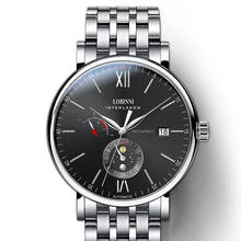 LOBINNI Luxuy Brand Watch Men Automatic Mechanical Mens Watches Stainless Steel Male Clock Sapphire Waterproof Black Relogio 2024 - buy cheap