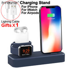 3 in 1 Charger Stand for iPhone AirPods iWatch Charge Dock Station for Apple Watch Series 4/3/2 iPhone 11 pro max X XS 8 7 Plus 2024 - buy cheap