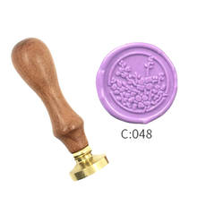 Natural Plant Leaf Wax Stamp Exquisite Paint wood handle,DIY Ancient Seal Retro Stamp,Personalized Stamp Wax Seal High Quality48 2024 - buy cheap