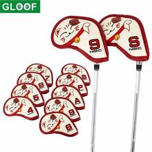 9Pcs/Set PU Golf Iron Head Covers Set Headcover Fit All Brands Golf Iron Head 4 5 6 7 8 9 P S A 2024 - buy cheap