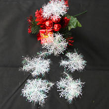 6 шт. классические белые украшения в виде снежинок, рождественские праздничные украшения для дома 2024 - купить недорого