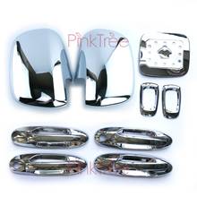 Chrome Door Handle Side Lamp Mirror Tank Cover  Accessories For Toyota Land Cruiser 100 For Lexus LX470 1998-2003 2004-2007 2024 - buy cheap