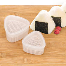 Juego de moldes transparentes para Sushi y Onigiri, herramientas Bento de bricolaje, prensa de alimentos, fabricante de bolas de arroz triangulares, 2 unids/set 2024 - compra barato
