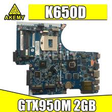 AKemy W650SJ W650SC for CLEV0 K650D G150S K610C K590C notebook motherboard 6-71-W65J0-D02 PGA947 GPU GTX950M 2GB 100% test work 2024 - buy cheap