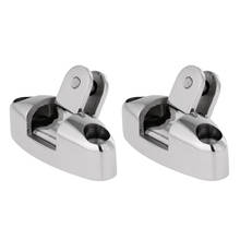 1 Pair Durable 316 Stainless Steel Marine Boat Swivel Deck Hinge with Rubber Pad Bimini Top Fitting Universal 2024 - buy cheap