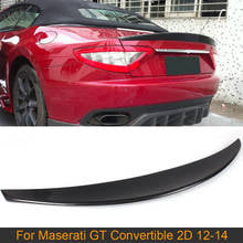 Alerón trasero de fibra de carbono para maletero, GT para Maserati GranTurismo Convertible, 2 puertas, 12-14, negro, FRP 2024 - compra barato