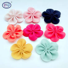 HL 10PCS 35MM Chiffon five-petal Flower DIY Appliques Handmade Flowers Hair Jewelry Garament Wedding Decorations 2024 - buy cheap