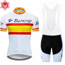 Banesta-conjunto de ciclismo 2020, roupa esportiva para homens, camisa respirável, equipe profissional, mountain bike 2024 - compre barato