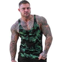 Fitness Camouflage Vest Men's Breathable Quick-drying Fitness Clothes Casual Outdoor Sports I-shirt Vest Sportswear for Men Gym 2024 - buy cheap