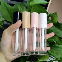 50PCS 8ml Thick Wall Clear Lipgloss Tube Big brush Cosmetic Lip Gloss Packaging Container with White Black Lid 2024 - buy cheap